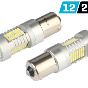 BA15s P21W 52 x 4014 LED Bulbs